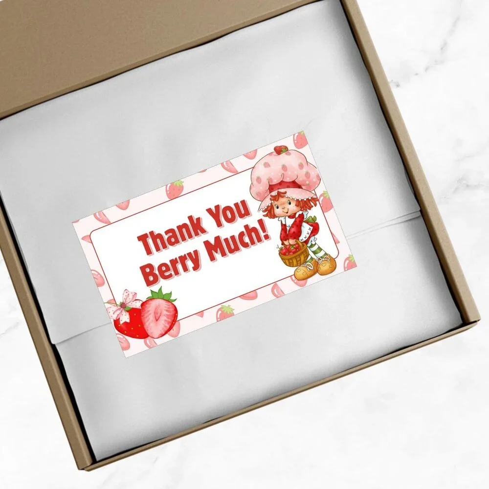50 Pack  Thank You Cards Strawberry